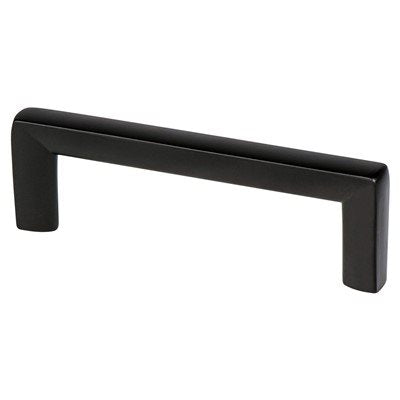 Metro Zinc Matte Black Cabinet Pull  1