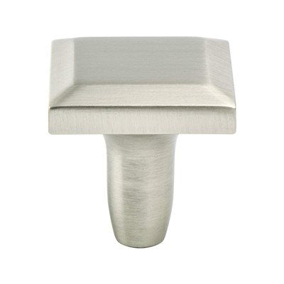 Metro Zinc Brushed Nickel Cabinet Knob  1
