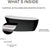 White / Matte Black Acrylic Bathtub