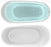 White / Matte Black Acrylic Bathtub