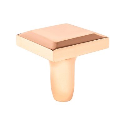 Metro Zinc Polished Copper Cabinet Knob  1