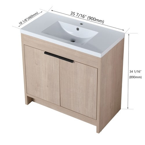 Plywood Oak Bathroom Vanity Oak 2