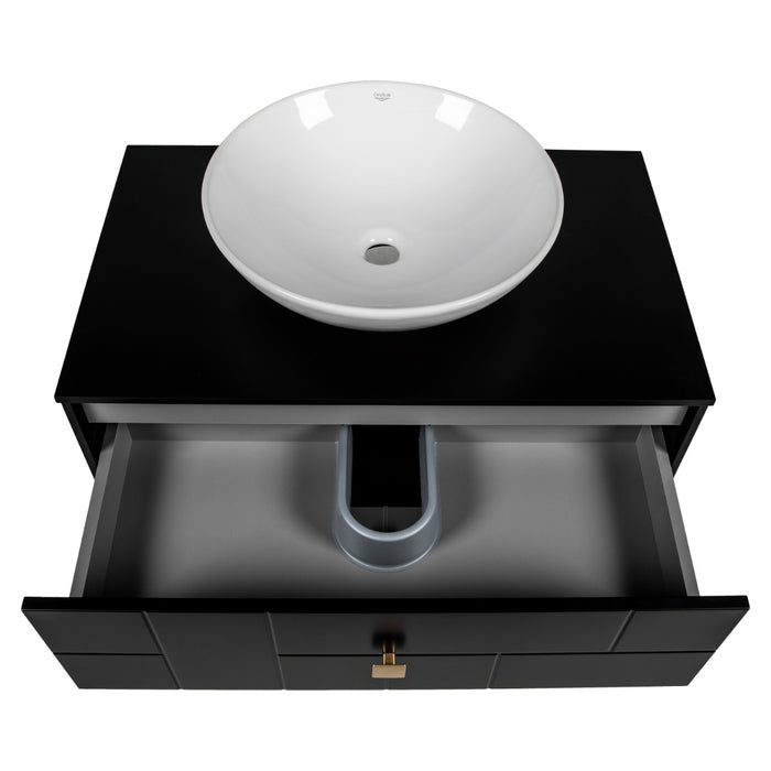 Dune Wood Black Matte Bathroom Vanity Black Matte 6