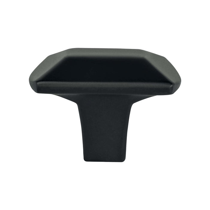 Laura Zinc Matte Black Cabinet Knob  1