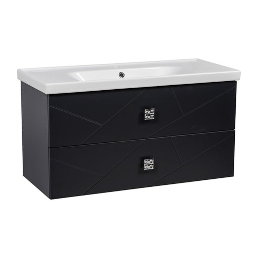 Picasso Wood Anthracite Matte Bathroom Vanity Anthracite Matte 1