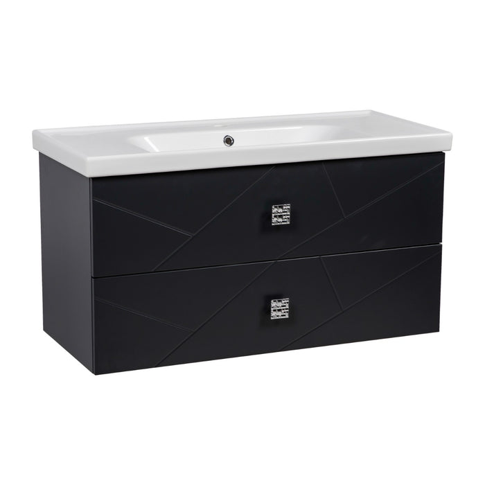 Picasso Wood Anthracite Matte Bathroom Vanity Anthracite Matte 1