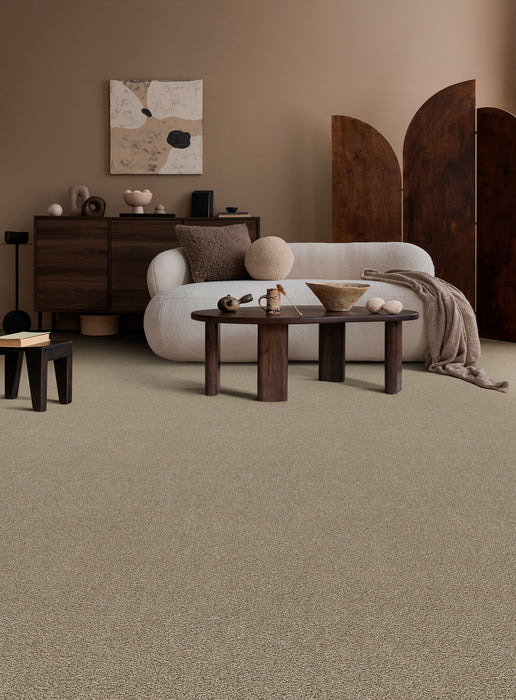 Rock Solid II Polyester Buff 720 Carpet Textured 2