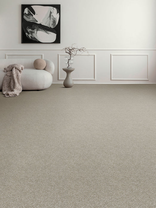 Rock Solid II Polyester Parchment 744 Carpet Textured 2