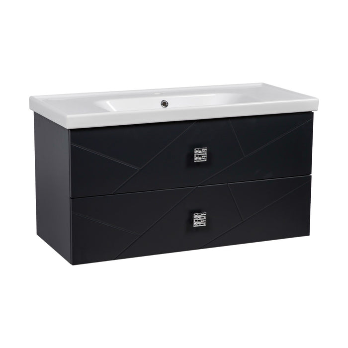 Picasso Wood Anthracite Matte Bathroom Vanity Anthracite Matte 2