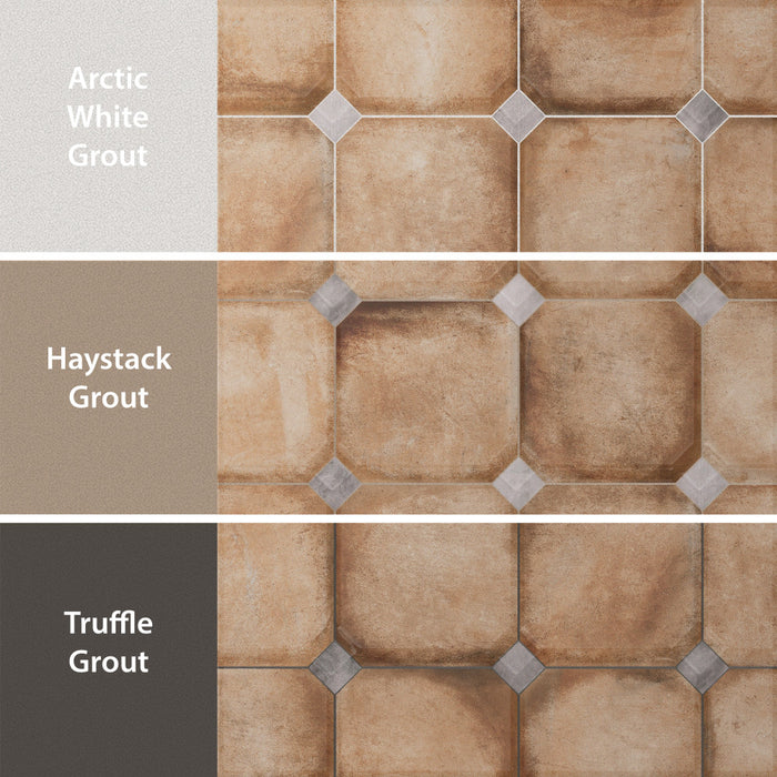 Laverton Porcelain Octagon Natural with Taco Gris Tile Matte 5