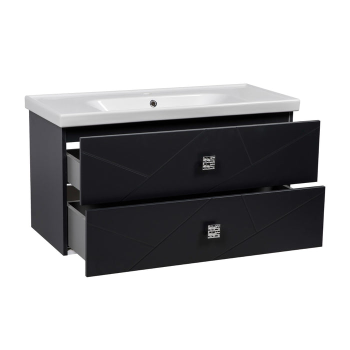 Picasso Wood Anthracite Matte Bathroom Vanity Anthracite Matte 3