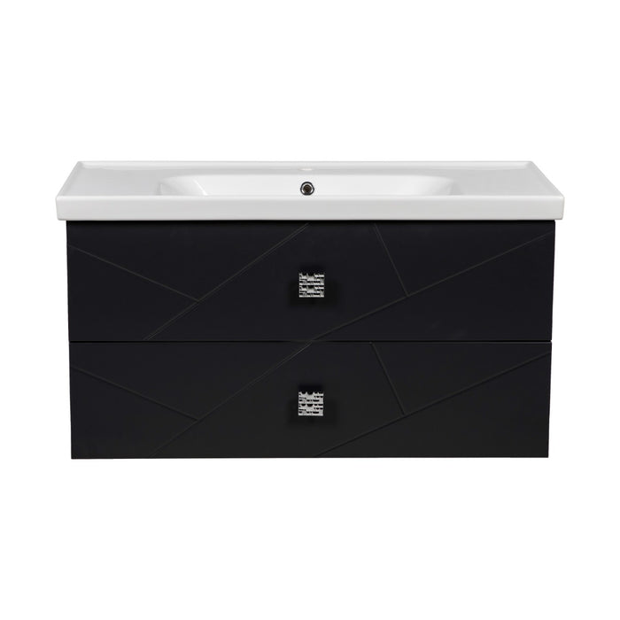 Picasso Wood Anthracite Matte Bathroom Vanity Anthracite Matte 5