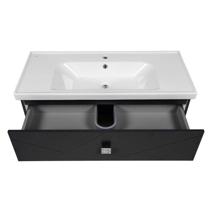 Picasso Wood Anthracite Matte Bathroom Vanity Anthracite Matte 6
