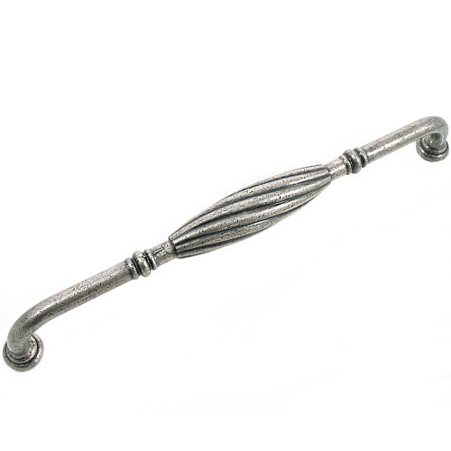 French Twist Zinc Alloy Cabinet Pull Distressed Pewter 3