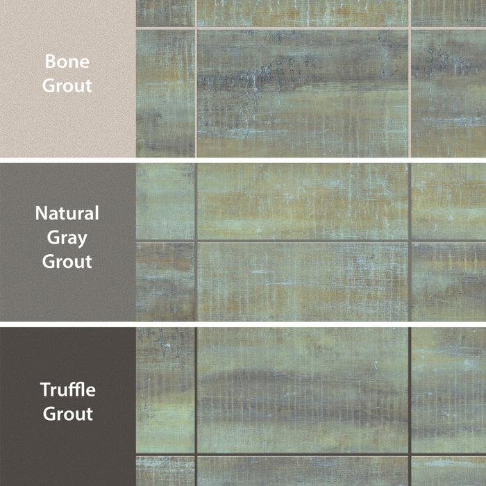 Fusione Reggia Porcelain Green Tile Satin 3 3