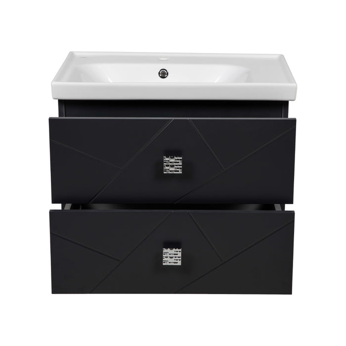 Picasso Wood Anthracite Matte Bathroom Vanity Anthracite Matte 3