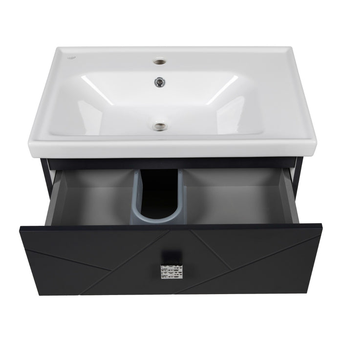 Picasso Wood Anthracite Matte Bathroom Vanity Anthracite Matte 5
