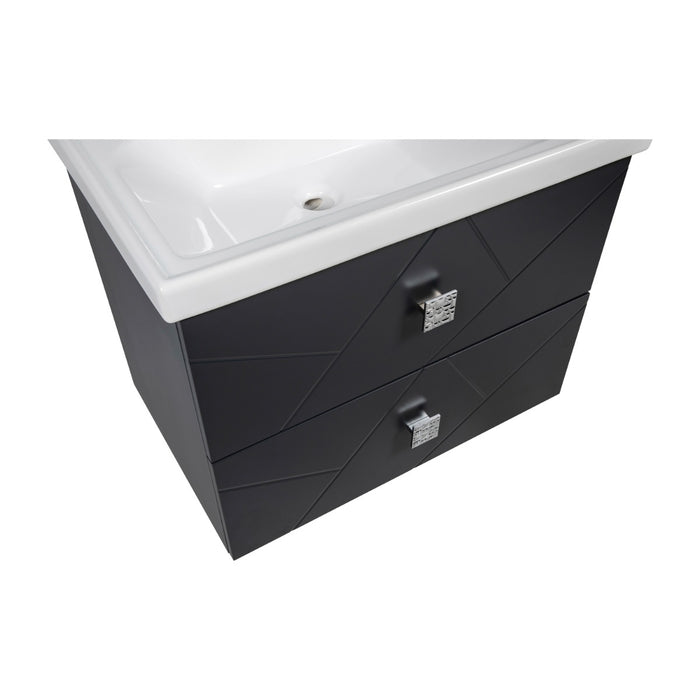 Picasso Wood Anthracite Matte Bathroom Vanity Anthracite Matte 6