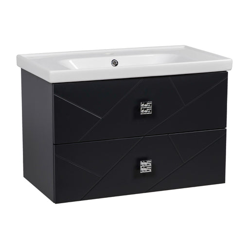 Picasso Wood Anthracite Matte Bathroom Vanity Anthracite Matte 1