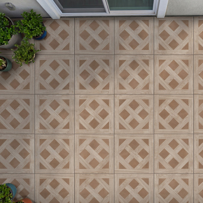 Lands Porcelain Timber Andes Mud Tile Matte 2