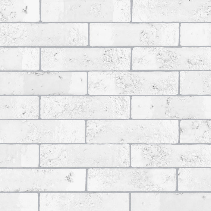 Arches Ceramic Brick White Tile Glossy 1