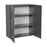 Wallkitchens Wood Grey Glossy Wall Cabinet Grey Glossy 2