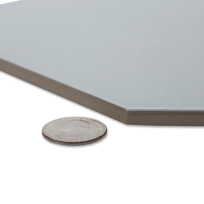 Vaudeville Porcelain Octagon Humo with Taco Pink Tile Matte 9