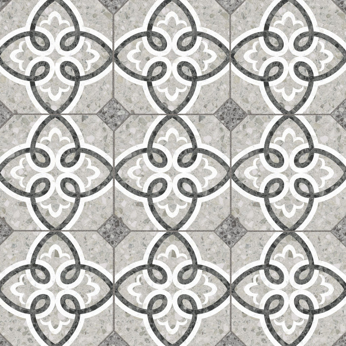 Riviera Porcelain Octagon Garde Gris Tile Matte 1