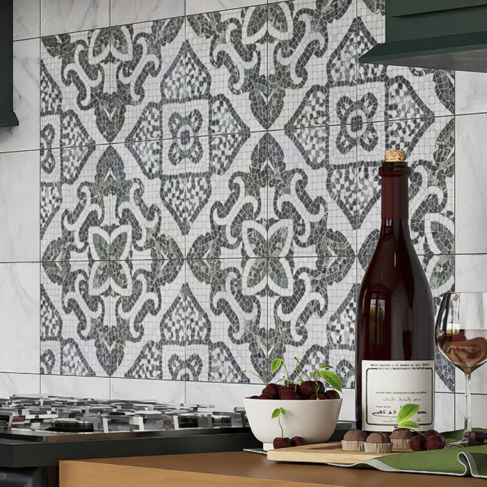 Versailles Porcelain Mosaico Chateau Mosaic Satin 7