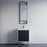 Black Aluminum & Glass Bathroom Mirror 3