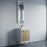 Matt White Aluminum & Glass Bathroom Mirror 4