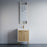 Matt White Aluminum & Glass Bathroom Mirror 2