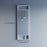 Matt White Aluminum & Glass Bathroom Mirror 5