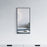 Black Aluminum & Glass Bathroom Mirror 1