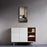 Brushed Brass Aluminum & Glass Bathroom Mirror 2