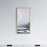 Brushed Brass Aluminum & Glass Bathroom Mirror 1