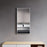 Matt White Aluminum & Glass Bathroom Mirror 2