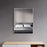 Matt White Aluminum & Glass Bathroom Mirror 2