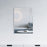 Matt White Aluminum & Glass Bathroom Mirror 1