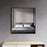 Black Aluminum & Glass Bathroom Mirror 2