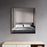 Brushed Brass Aluminum & Glass Bathroom Mirror 2