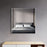 Matt White Aluminum & Glass Bathroom Mirror 2