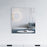 Matt White Aluminum & Glass Bathroom Mirror 1