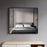 Black Aluminum & Glass Bathroom Mirror 2
