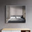 Matt White Aluminum & Glass Bathroom Mirror 2