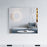 Matt White Aluminum & Glass Bathroom Mirror 1