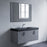 Black Aluminum & Glass Bathroom Mirror 3