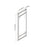Matt White Aluminum & Glass Bathroom Mirror 6