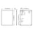 Matt White Aluminum & Glass Bathroom Mirror 7