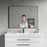 Black Aluminum & Glass Bathroom Mirror 6